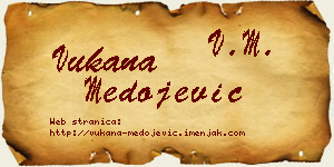 Vukana Medojević vizit kartica
